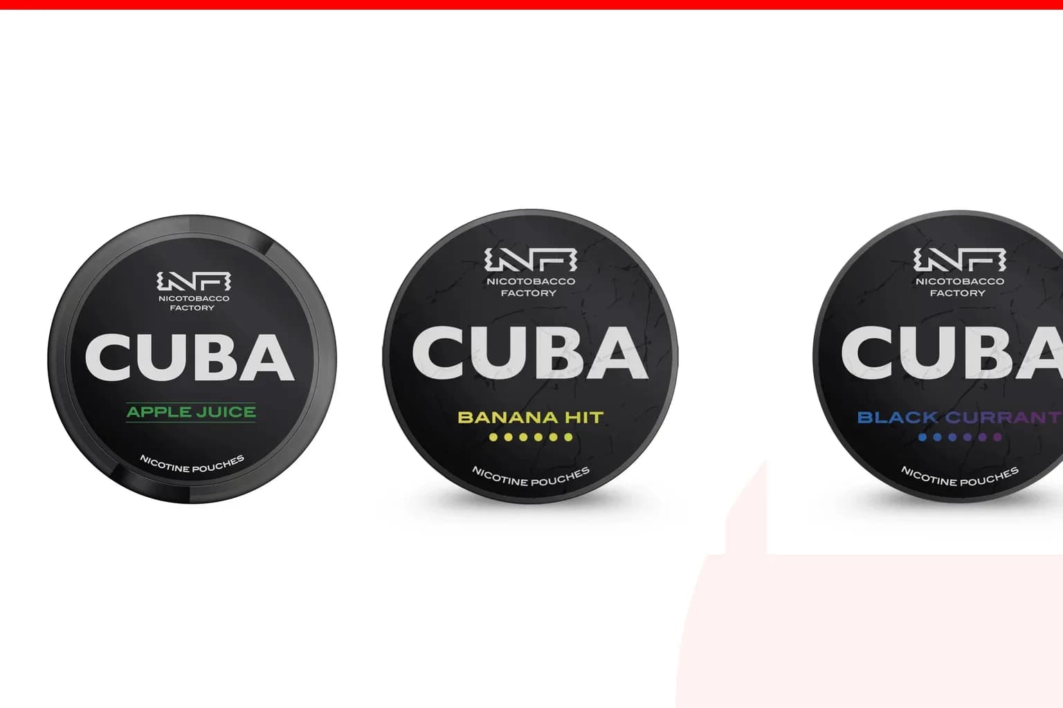 Cans of Best Cuba flavours from the Nicotine Pouches Canada range