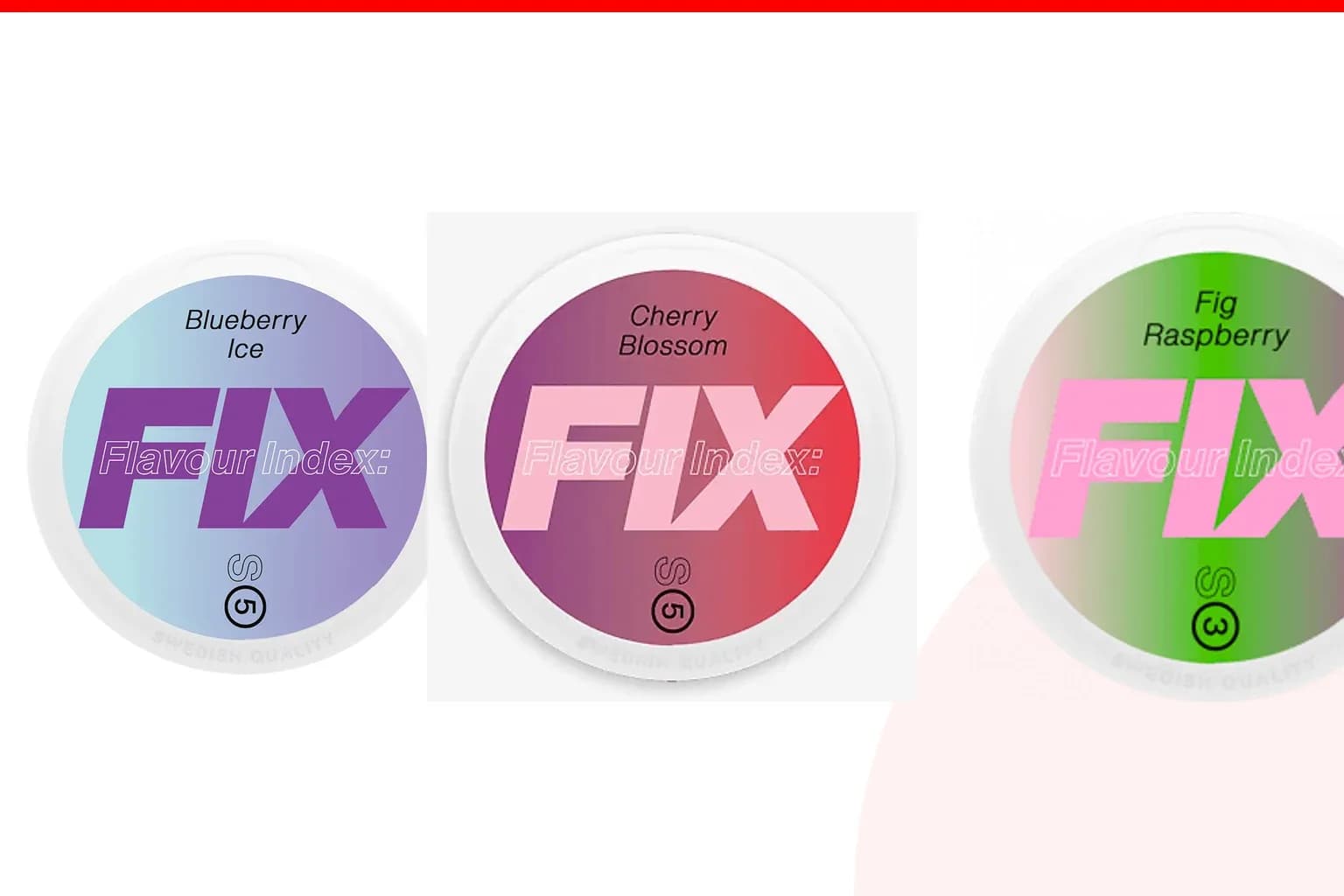 Cans of Best FIX flavours from the Nicotine Pouches Canada range