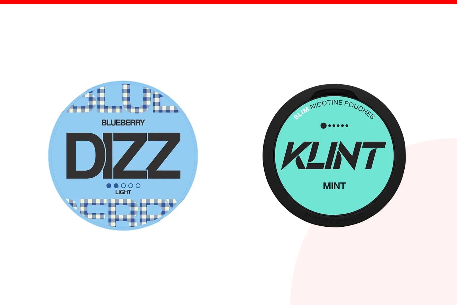 Cans of DIZZ vs KLINT from the Nicotine Pouches Canada range