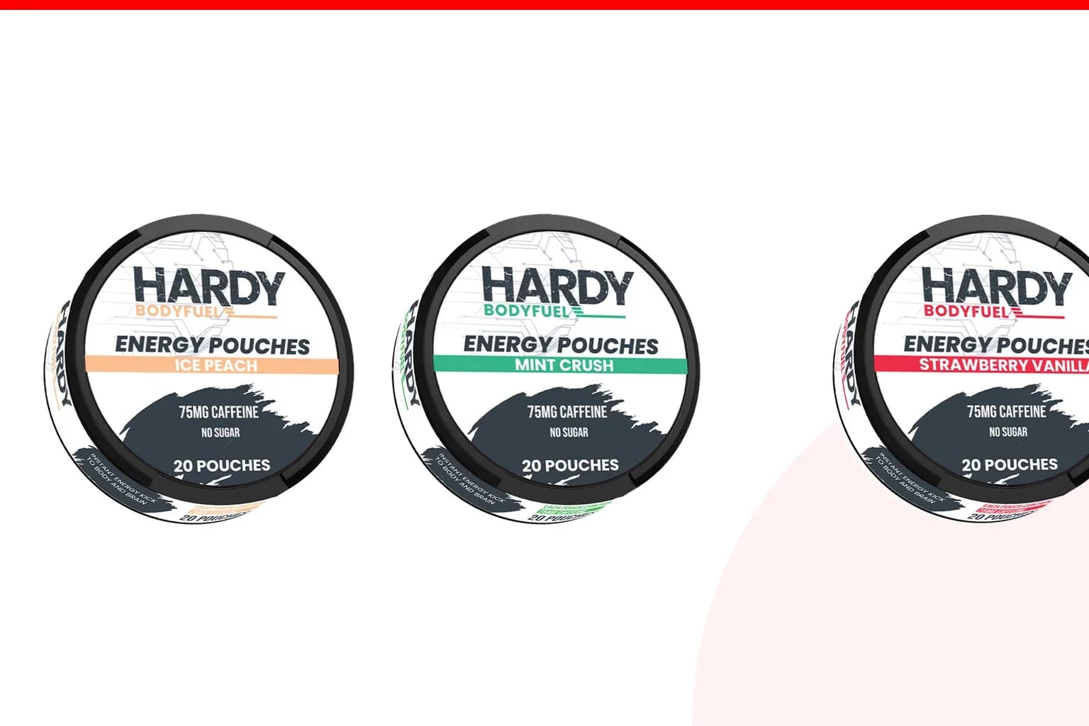 Cans of Hardy nicotine pouches review from the Nicotine Pouches Canada range