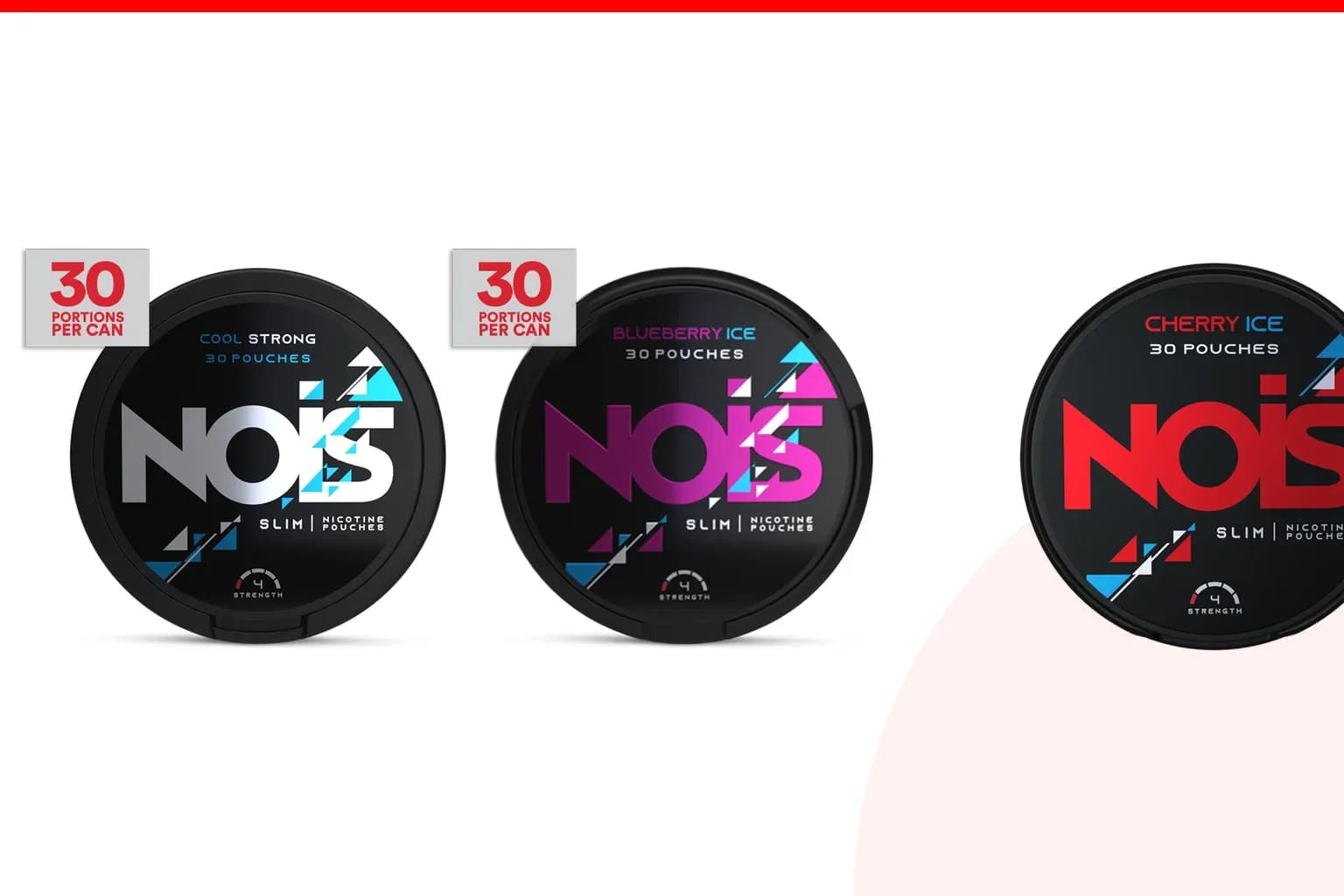 Cans of LOOP vs NOIS from the Nicotine Pouches Canada range