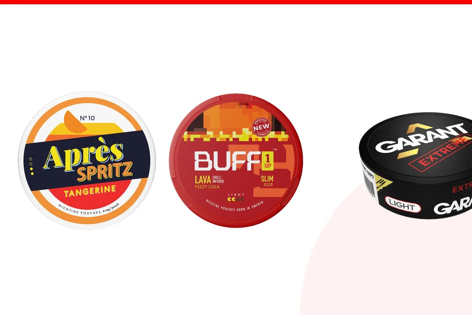 Cans of Strongest nicotine pouches you can buy in Canada from the Nicotine Pouches Canada range