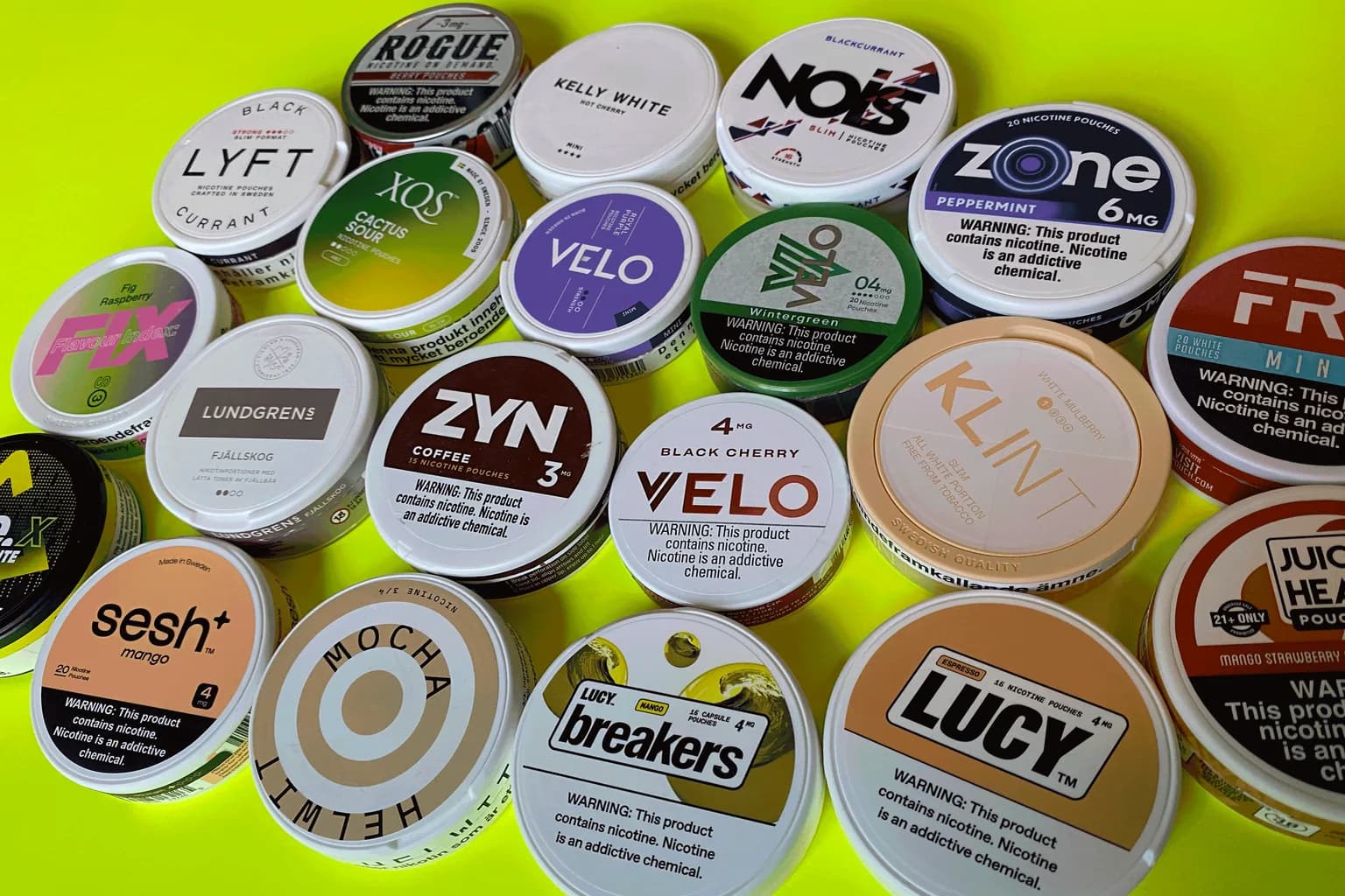 Cans of VELO vs KLINT from the Nicotine Pouches Canada range