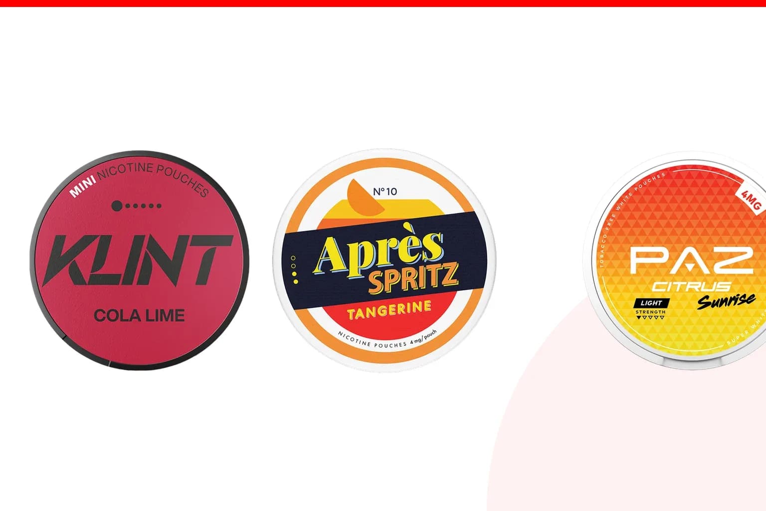 Cans of Best citrus nicotine pouches from the Nicotine Pouches Canada range