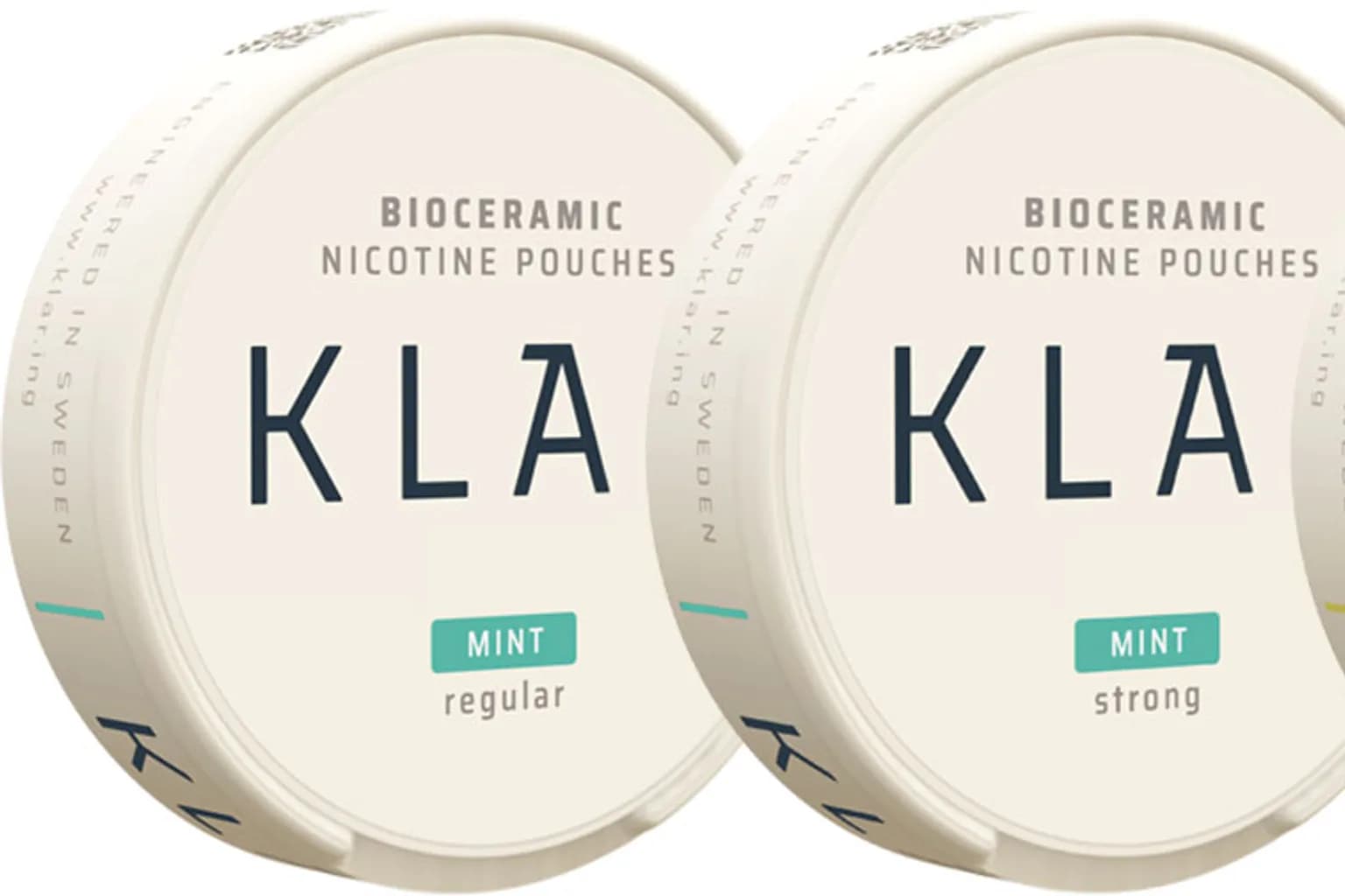 Cans of KLAR nicotine pouches review from the Nicotine Pouches Canada range