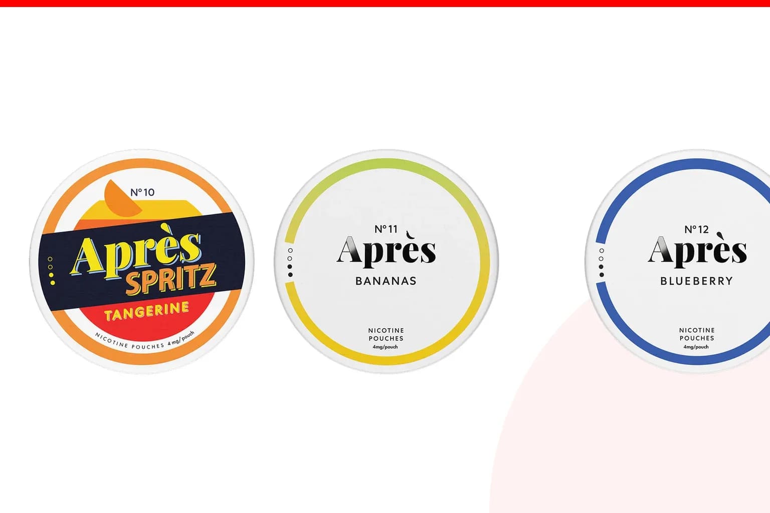 Cans of where to buy Après from the Nicotine Pouches Canada range