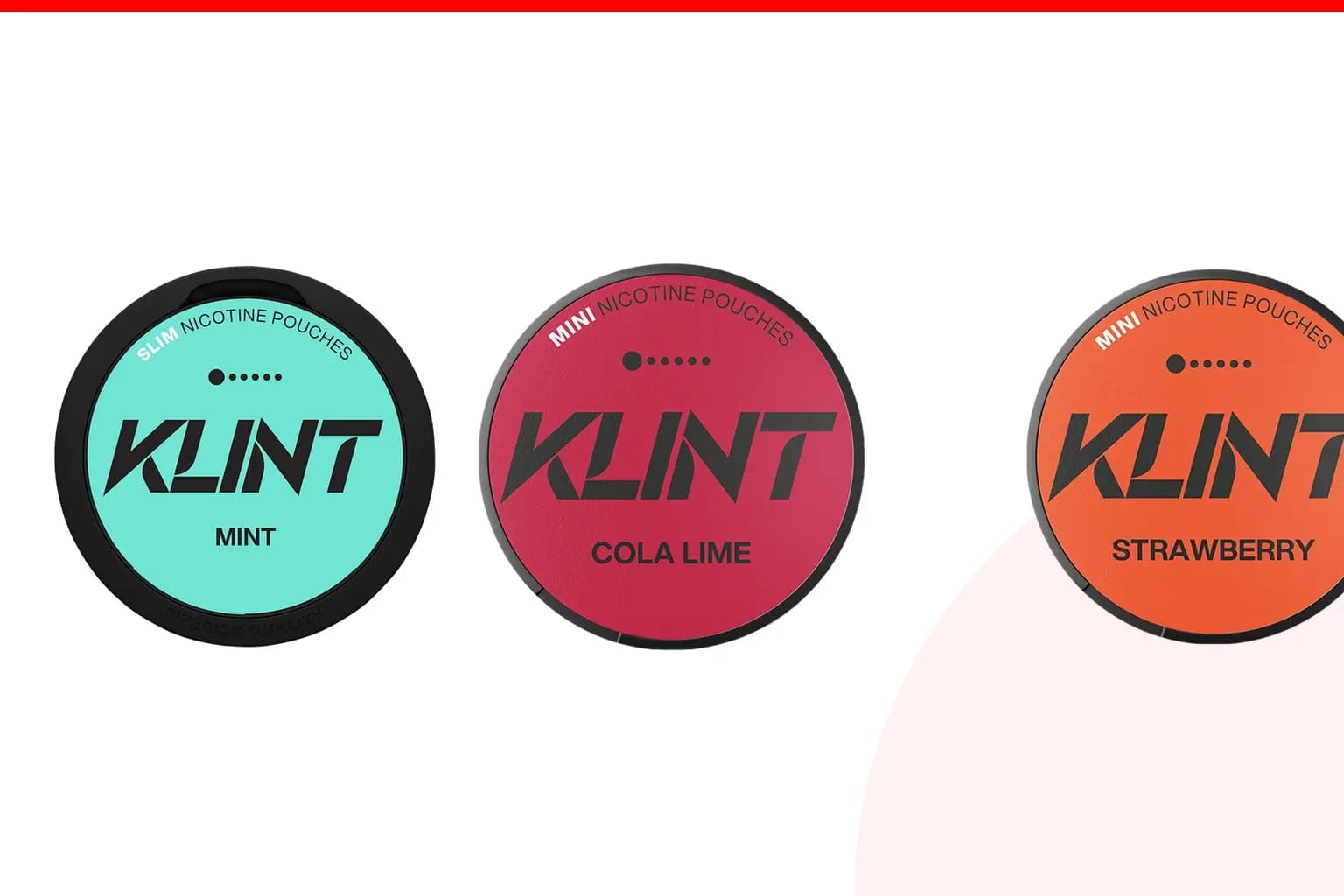Cans of where to buy KLINT from the Nicotine Pouches Canada range