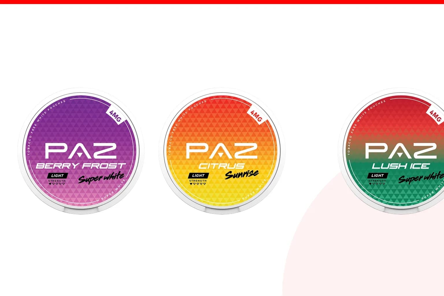 Cans of where to buy Paz from the Nicotine Pouches Canada range