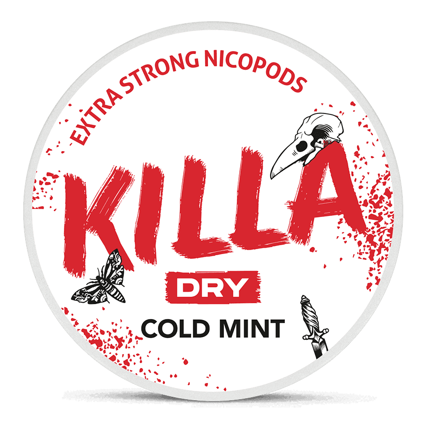 Killa Dry Cold Mint Nicotine Pouches