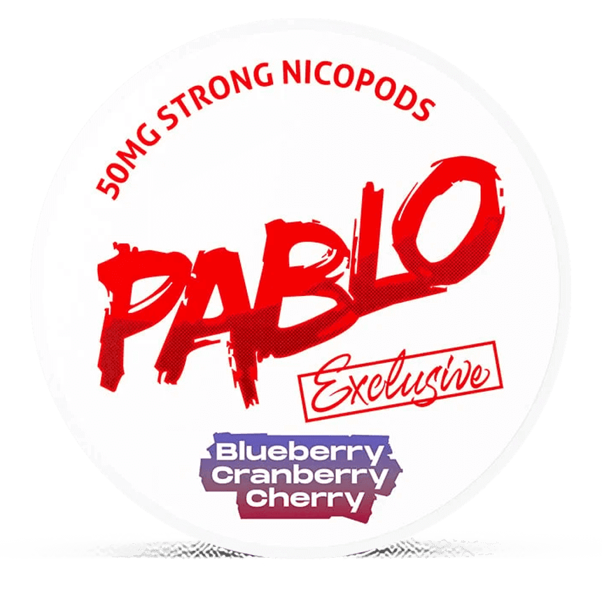 Pablo Exclusive 50 mg Blueberry Cranberry Cherry Nicotine Pouches