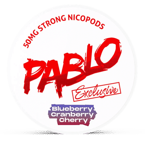 Pablo Exclusive 50 mg Blueberry Cranberry Cherry Nicotine Pouches