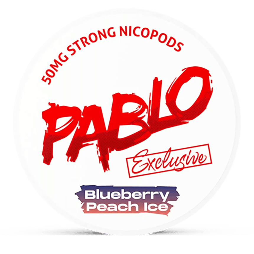 Pablo Exclusive 50 mg Blueberry Peach Ice Nicotine Pouches