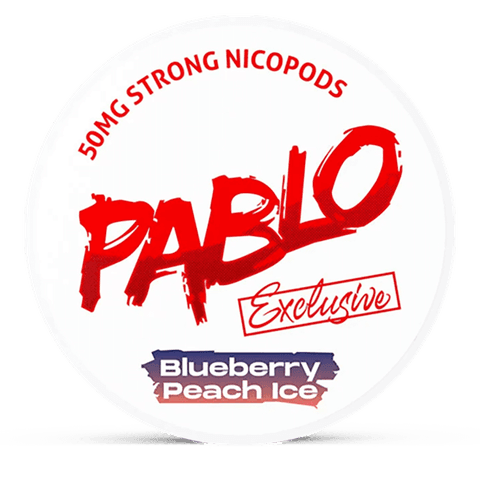 Pablo Exclusive 50 mg Blueberry Peach Ice Nicotine Pouches