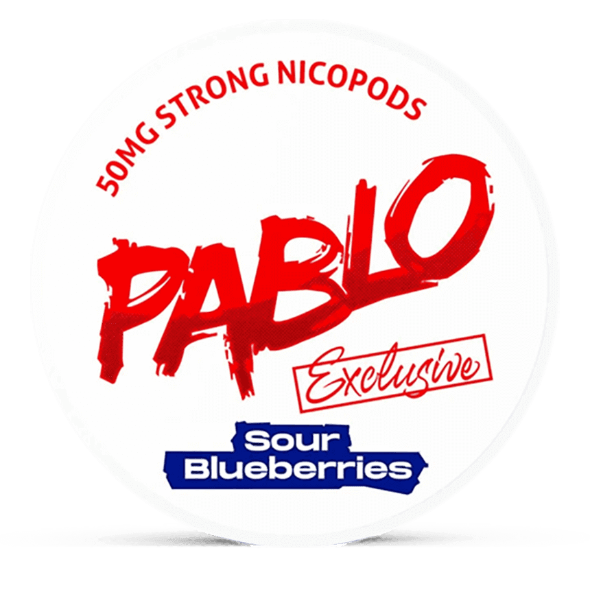 Pablo Exclusive 50 mg Sour Blueberries Nicotine Pouches