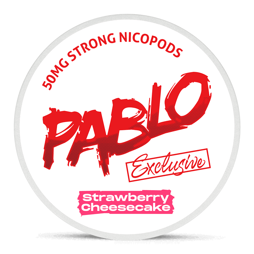 Pablo Exclusive 50 mg Strawberry Cheesecake Nicotine Pouches