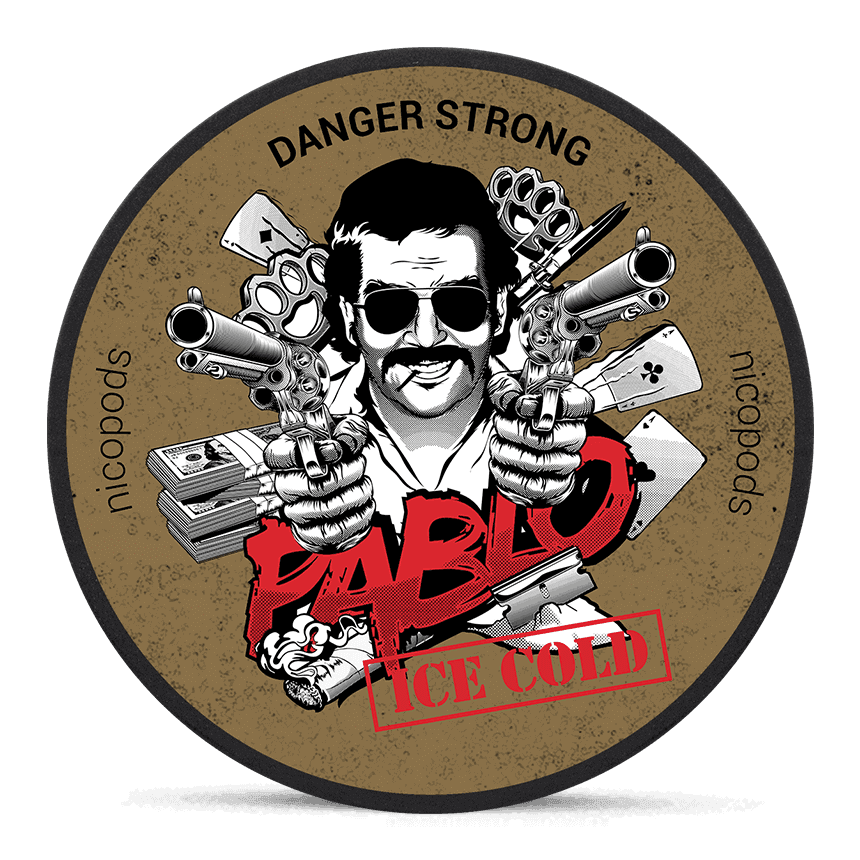 Pablo Ice Cold Super Strong Slim All White Nicotine Pouches