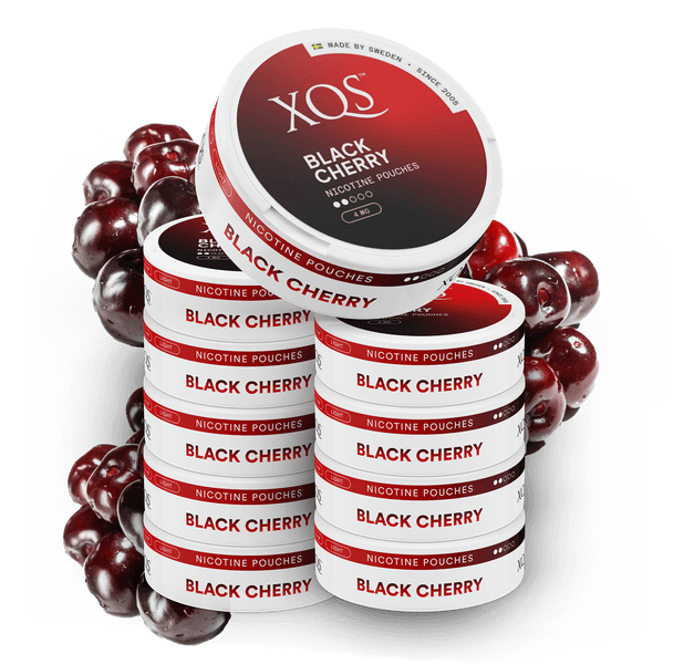 10 Cans XQS Black Cherry 4mg