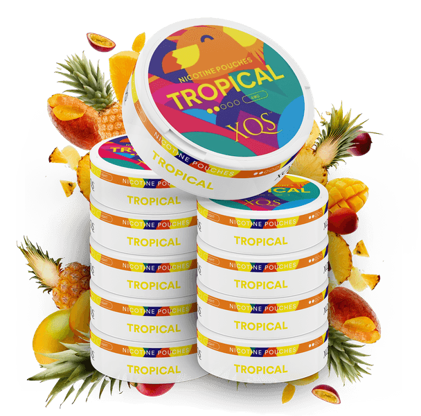 10 Cans XQS Tropical 4mg