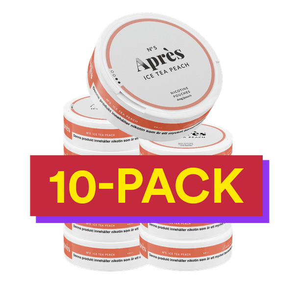 10x No.5 Après Ice Tea Peach - 4 mg Light