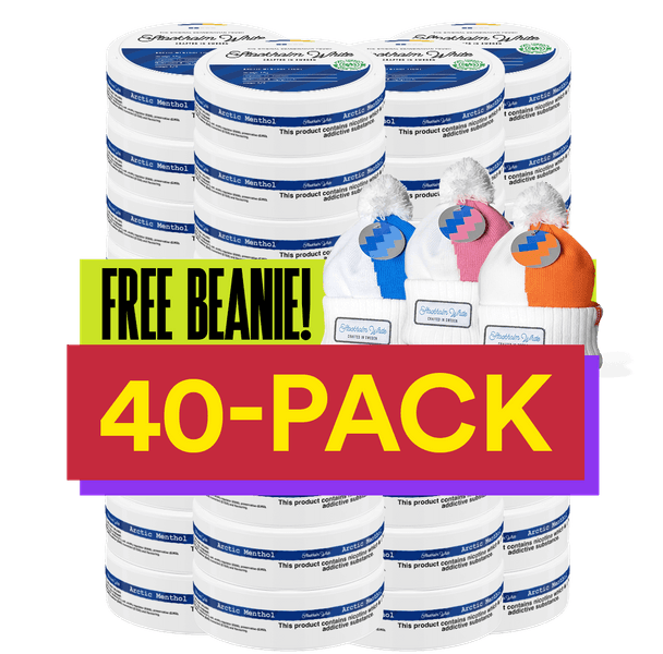 40x Stockholm White Arctic Menthol Light + Free Beanie