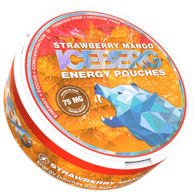 Iceberg Energy Strawberry Mango Caffeine Pouch (50 mg)