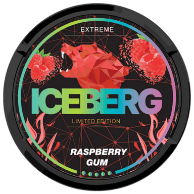Iceberg Raspberry Gum (130 mg as labelled)