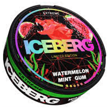Iceberg Watermelon Mint Gum (130 mg as labelled)