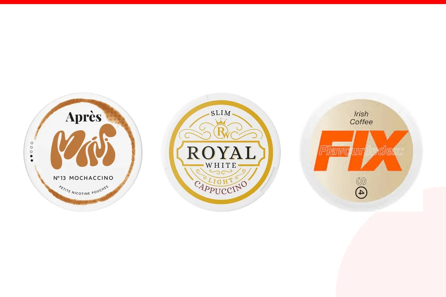 Cans of Best coffee nicotine pouches from the Nicotine Pouches Canada range