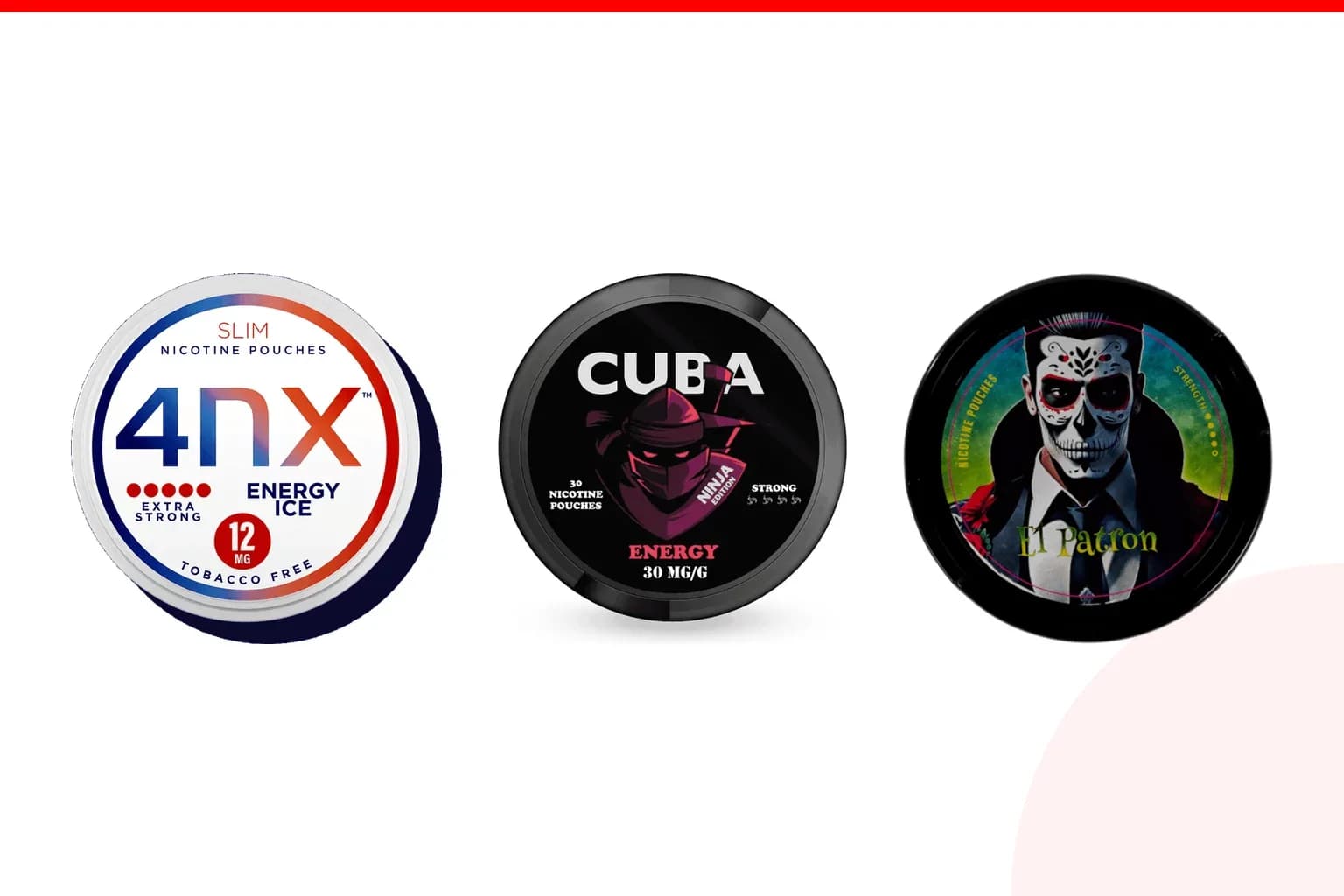 Cans of Best energy drink nicotine pouches from the Nicotine Pouches Canada range