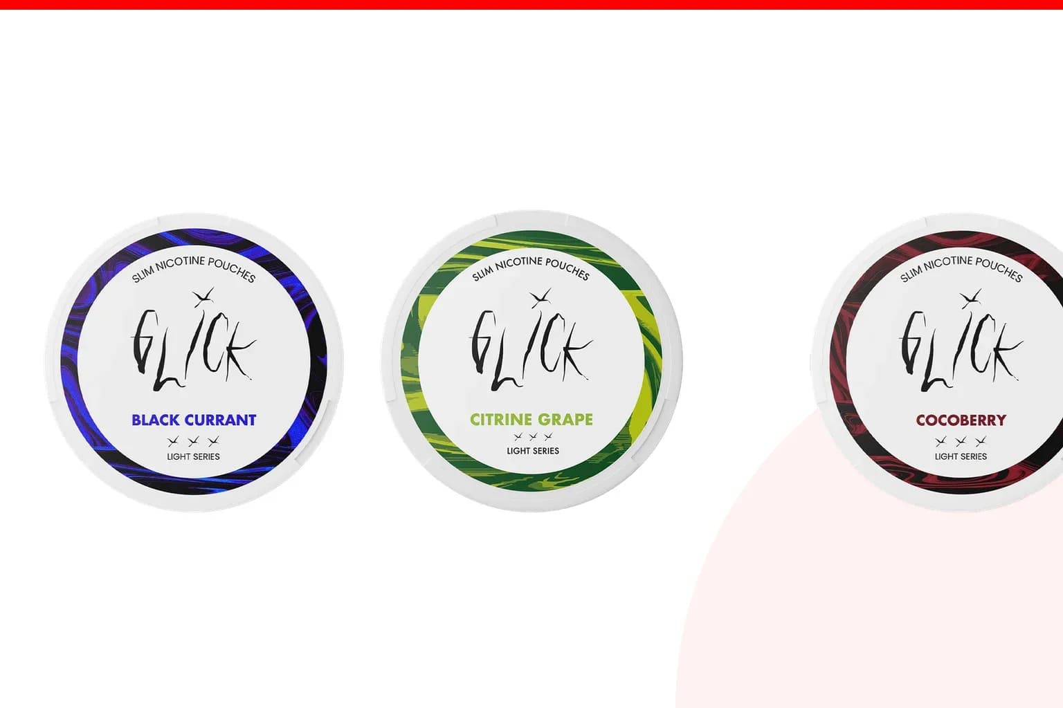 Cans of Best Glick flavours from the Nicotine Pouches Canada range