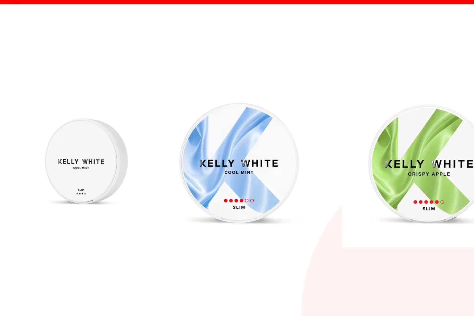 Cans of Best Kelly White flavours from the Nicotine Pouches Canada range