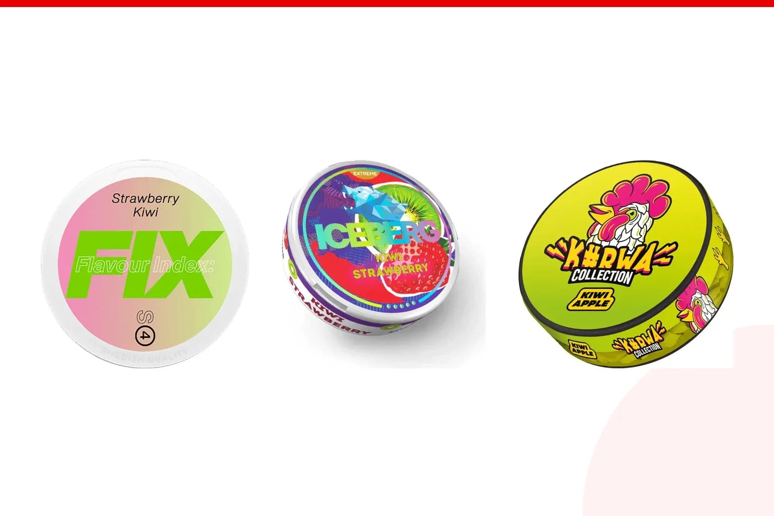 Cans of Best kiwi nicotine pouches from the Nicotine Pouches Canada range
