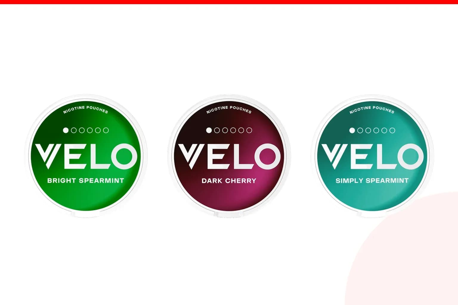Cans of Best VELO flavours from the Nicotine Pouches Canada range