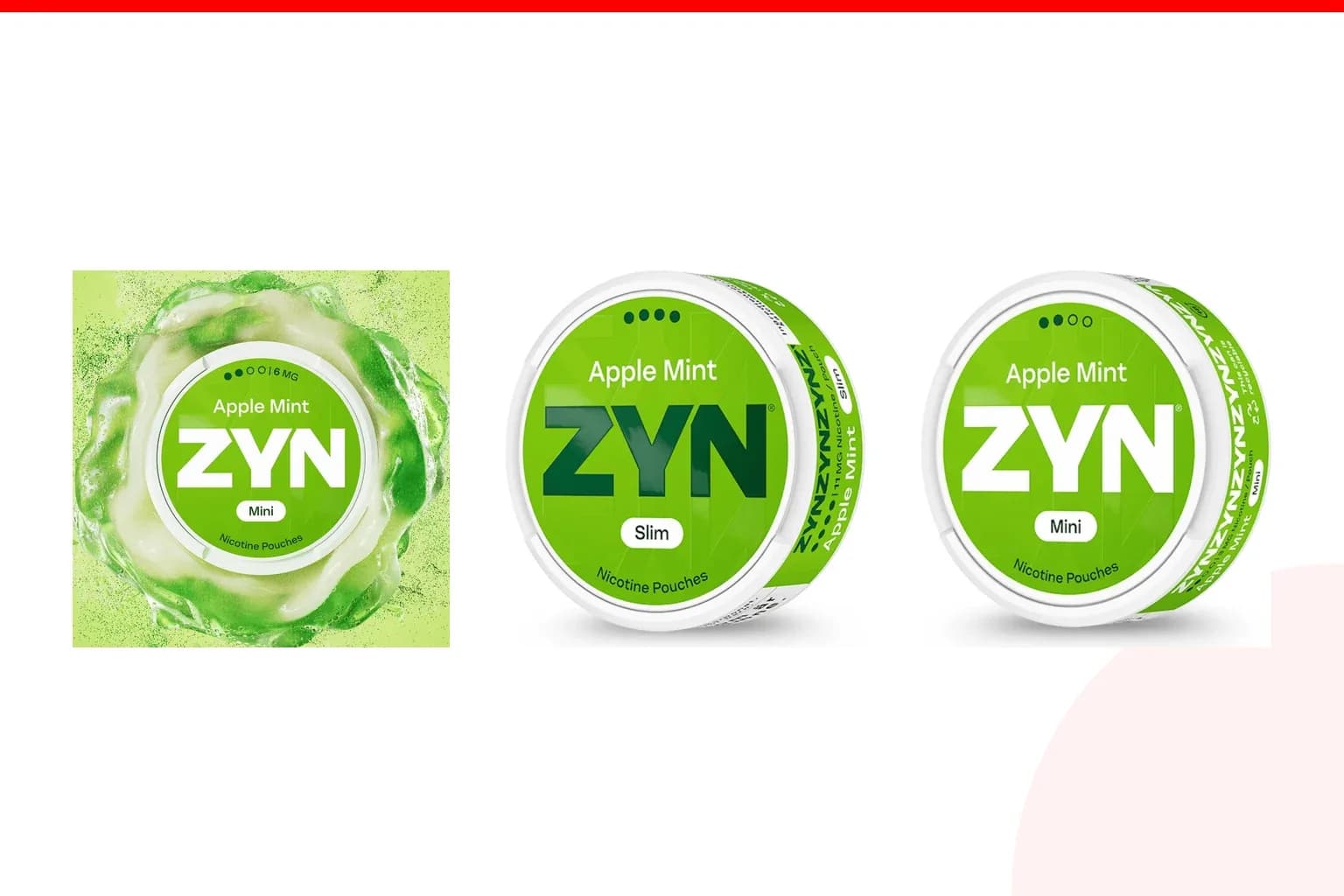 Cans of Best ZYN flavours from the Nicotine Pouches Canada range